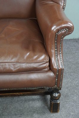 Vintage Armchair in Brown Leather-HPP-1764181