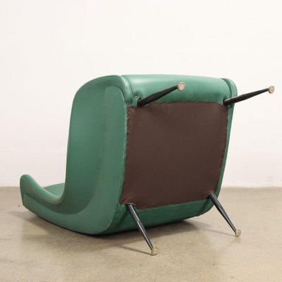 Vintage Armchair in Leatherette & Metal, Italy, 1950s-VMM-1801494