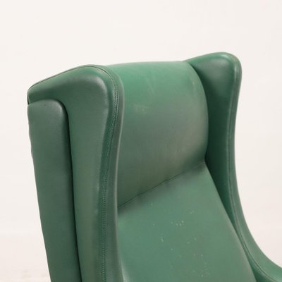 Vintage Armchair in Leatherette & Metal, Italy, 1950s-VMM-1801494