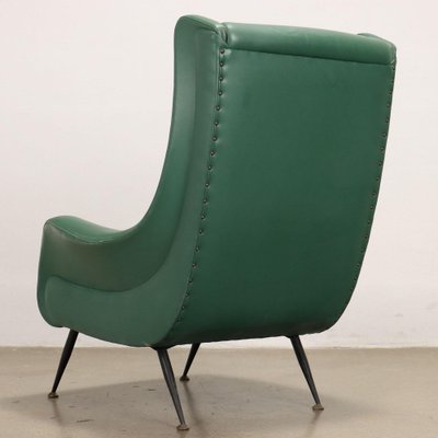 Vintage Armchair in Leatherette & Metal, Italy, 1950s-VMM-1801494