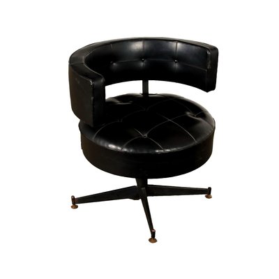 Vintage Armchair in Metal & Leatherette, Italy, 1960s-VMM-1793923