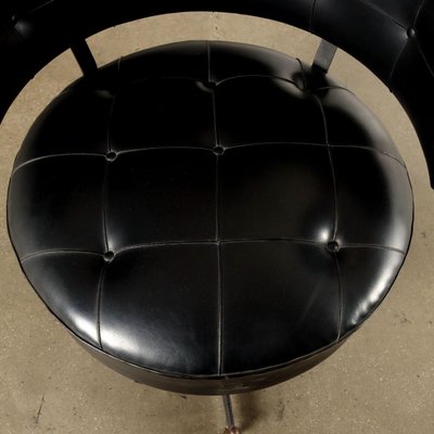 Vintage Armchair in Metal & Leatherette, Italy, 1960s-VMM-1793923