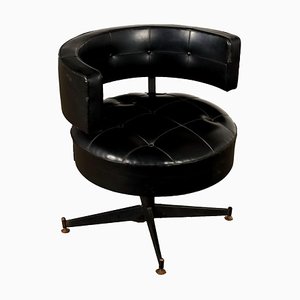 Vintage Armchair in Metal & Leatherette, Italy, 1960s-VMM-1793923