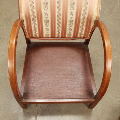 Vintage Armchair in Painted Beech and Cloth, 1950s-VMM-1808186