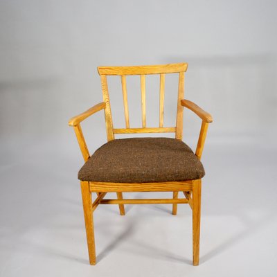 Vintage Armchair in Pine by Carl Malmsten, 1950s-SGX-1734237