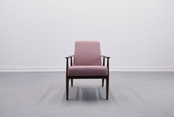 Vintage Armchair in Pink Tweed by Henryk Lis, 1967-MTQ-1798298