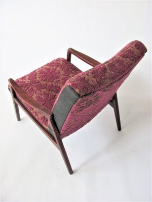 Vintage Armchair in Purple from Jitona, Czechoslovakia, 1960s-ZWG-1254305