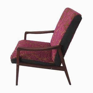 Vintage Armchair in Purple from Jitona, Czechoslovakia, 1960s-ZWG-1254305