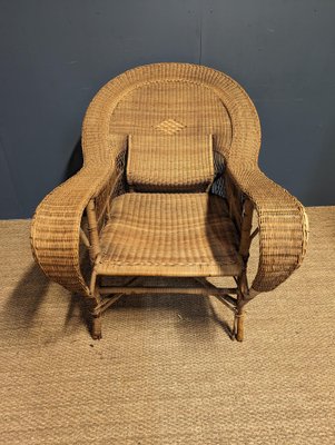 Vintage Armchair in Rattan-HLV-1767352