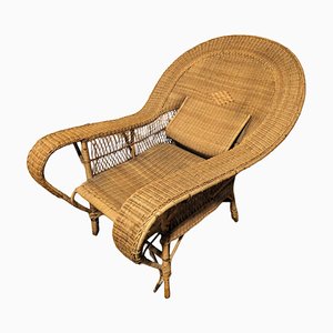 Vintage Armchair in Rattan-HLV-1767352