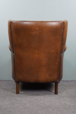 Vintage Armchair in Sheep Leather-HPP-1764179