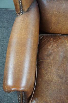 Vintage Armchair in Sheep Leather-HPP-1764179