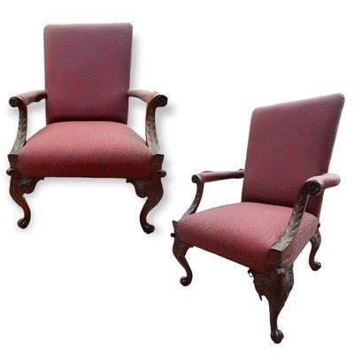 Vintage Armchair in the Style of Queen Anne, Set of 2-TCS-1346126