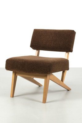 Vintage Armchair in Wood & Fabric-OKG-1765796