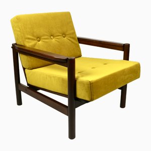 Vintage Armchair in Yellow Olive, 1970s-UJQ-1790503