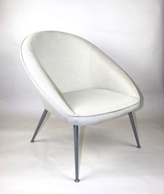 Vintage Armchair with Grey Metal Legs, 1970s-UJQ-750240