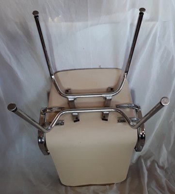 Vintage Armchair with Steel Pipe Frame, 1970s-HOI-1066746