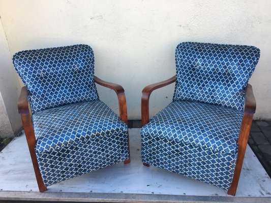 Vintage Armchairs, 1940s, Set of 2-WQQ-933345