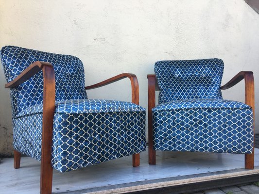 Vintage Armchairs, 1940s, Set of 2-WQQ-933345