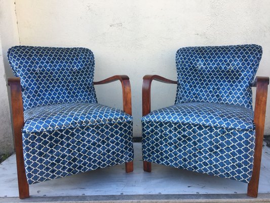 Vintage Armchairs, 1940s, Set of 2-WQQ-933345