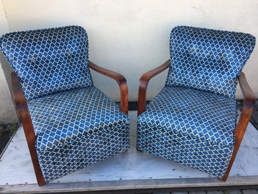 Vintage Armchairs, 1940s, Set of 2-WQQ-933345