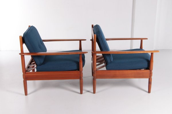 Vintage Armchairs by Grete Jalk attributed to France and Son / France & Daverkosen, Denmark, 1960s , Set of 5-EZZ-1371531