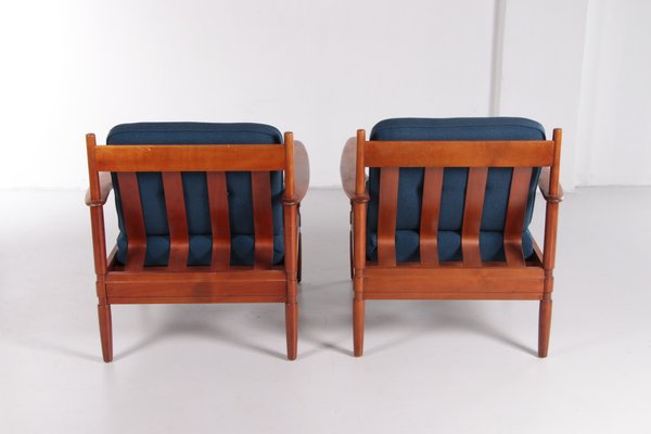 Vintage Armchairs by Grete Jalk attributed to France and Son / France & Daverkosen, Denmark, 1960s , Set of 5-EZZ-1371531