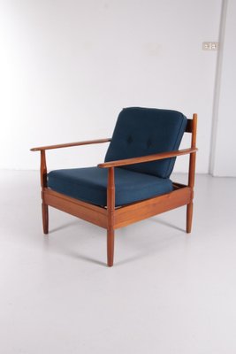 Vintage Armchairs by Grete Jalk attributed to France and Son / France & Daverkosen, Denmark, 1960s , Set of 5-EZZ-1371531