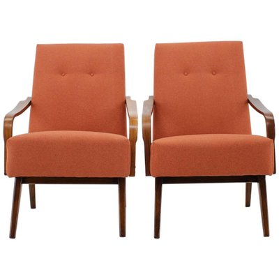 Vintage Armchairs, Czechoslovakia, 1960s, Set of 2-TZ-900528