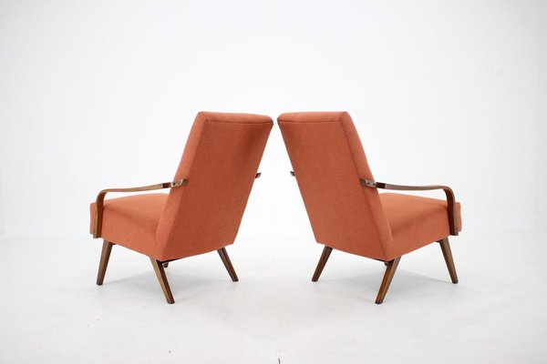 Vintage Armchairs, Czechoslovakia, 1960s, Set of 2-TZ-900528