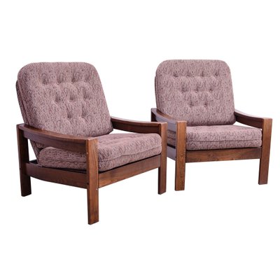 Vintage Armchairs, Czechoslovakia, 1980s, Set of 2-HXT-1723049