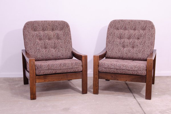 Vintage Armchairs, Czechoslovakia, 1980s, Set of 2-HXT-1723049