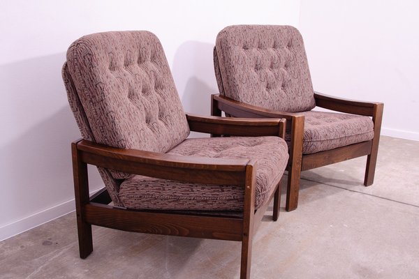 Vintage Armchairs, Czechoslovakia, 1980s, Set of 2-HXT-1723049