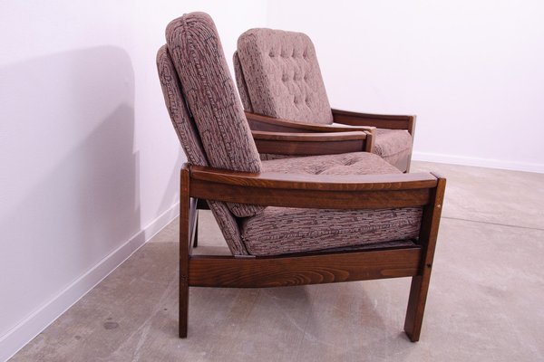 Vintage Armchairs, Czechoslovakia, 1980s, Set of 2-HXT-1723049