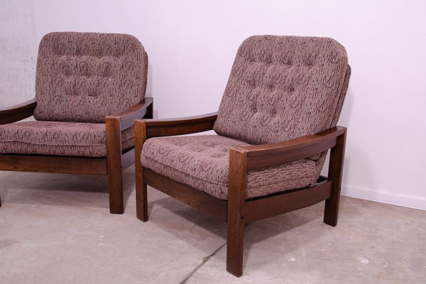 Vintage Armchairs, Czechoslovakia, 1980s, Set of 2-HXT-1723049