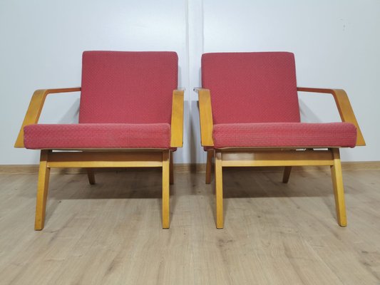 Vintage Armchairs, Czechoslovakia, Set of 2-QJA-1178567