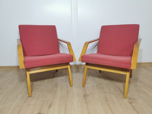 Vintage Armchairs, Czechoslovakia, Set of 2-QJA-1178567