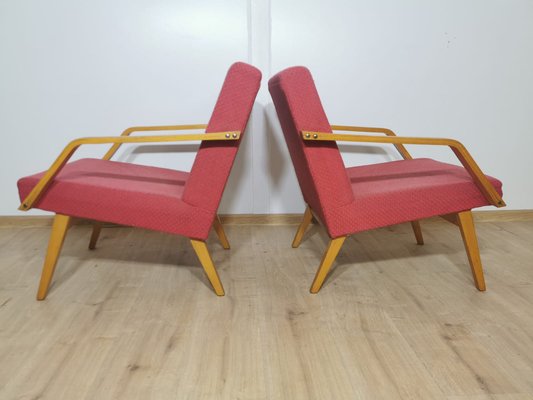 Vintage Armchairs, Czechoslovakia, Set of 2-QJA-1178567