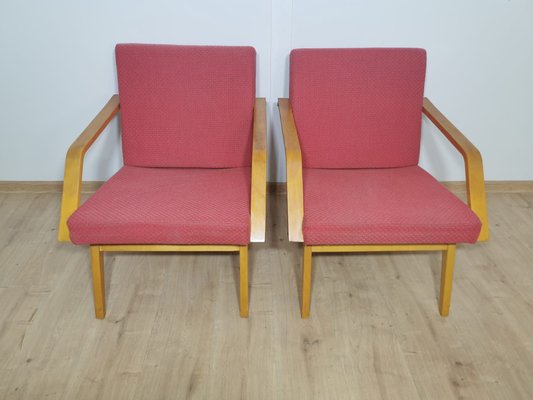 Vintage Armchairs, Czechoslovakia, Set of 2-QJA-1178567