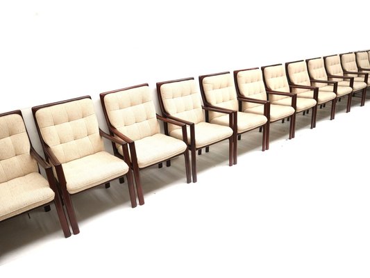 Vintage Armchairs from Lübke, 1970s, Set of 15-XID-1758749