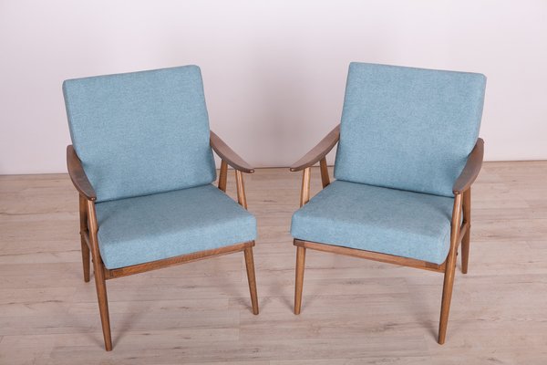 Vintage Armchairs from Ton, Czech, 1960s, Set of 2-NIT-1338953