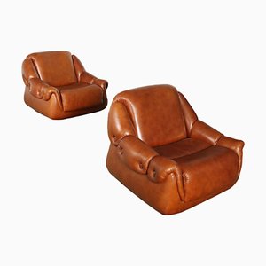 Vintage Armchairs in Leatherette, Italy, 1970s, Set of 2-VMM-2023853