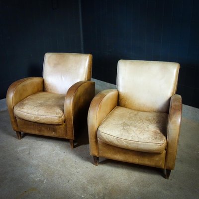 Vintage Armchairs in Leathher, Set of 2-IA-1412485