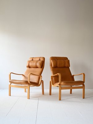 Vintage Armchairs with Cushions, 1980s, Set of 2-QWP-1738988