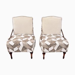 Vintage Armchairs with Double-Sided Backrests, Set of 2-CGZ-1789619