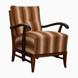 Vintage Art Deco Black Walnut Armchair by Gyula Kaesz, Hungary, 1930s-XCG-2021556