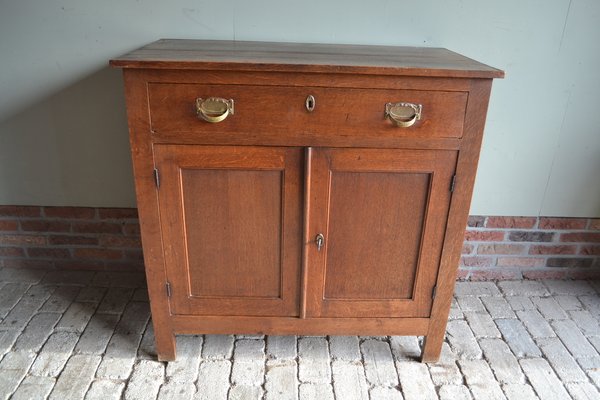 Vintage Art Deco Cabinet in Oak, 1900s-GTG-1763904