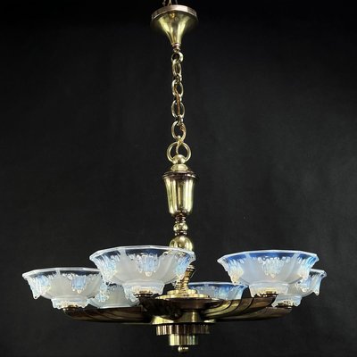 Vintage Art Deco Ceiling Lamp from Petitot & Ezan-JUZ-910400