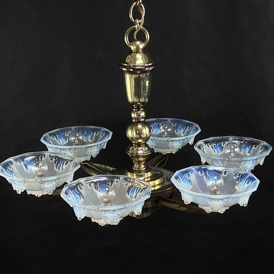 Vintage Art Deco Ceiling Lamp from Petitot & Ezan-JUZ-910400