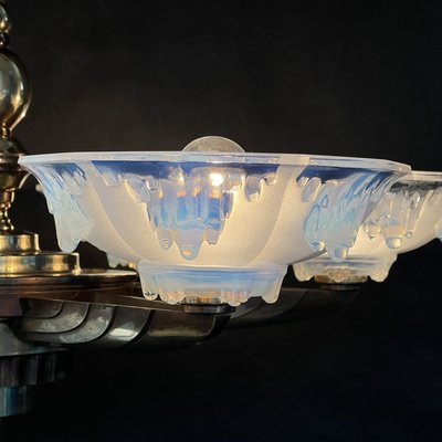 Vintage Art Deco Ceiling Lamp from Petitot & Ezan-JUZ-910400